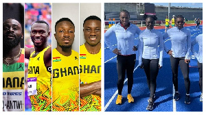 Ghana's men's and women's 4x100m team