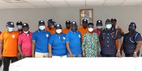 Stakeholders in a group photo after the courtesy call on the Ghana Shippers’ Authority