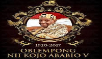 The late Oblempong Nii Kojo Ababio V