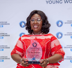 Chief Of Staff Frema Opare With Her Award 768x1075