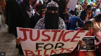 Protesters gada in Bangalore, Karnataka