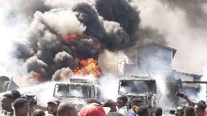 File photo of a fire outbreak