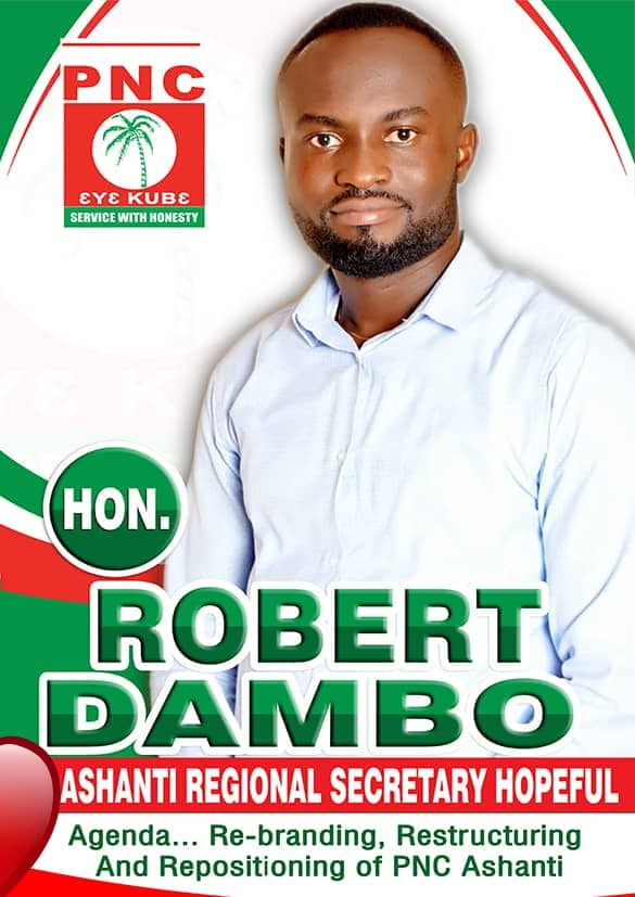 Robert Dambo, announces intention to contest the Ashanti Regional Secretary position of the PNC