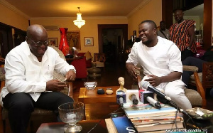 Cwesi Oteng with president Akufo-Addo