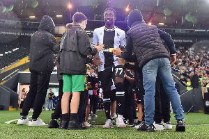 Udinese star Raymond Asante