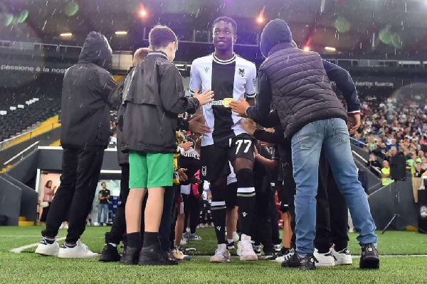 Udinese star Raymond Asante