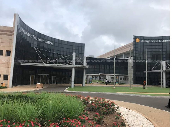 Front view of the University of Ghana Medical Centre