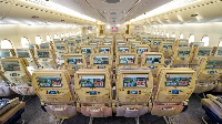 Emirates has installed TV screens in all seats across all cabin classes throughout its fleet