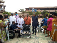 Donation been made to the Disabled Association of Ashanti Region