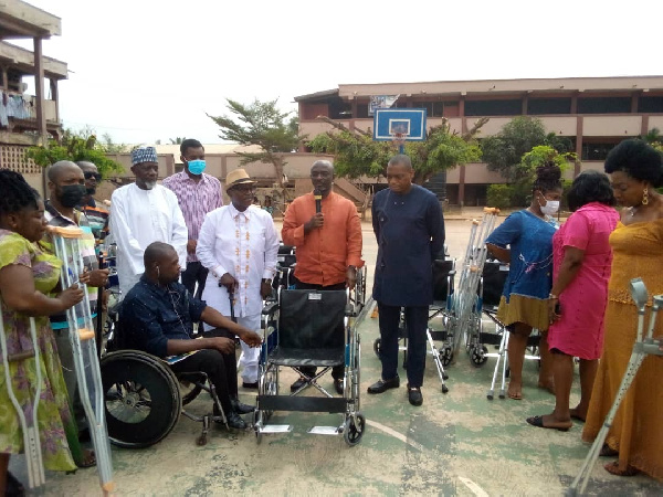 Donation been made to the Disabled Association of Ashanti Region