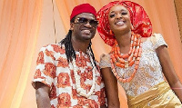 Musician Paul Okoye with wife Anita