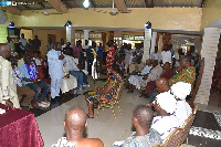 Dr. Mahamudu Bawumia at the Tema mantse palace