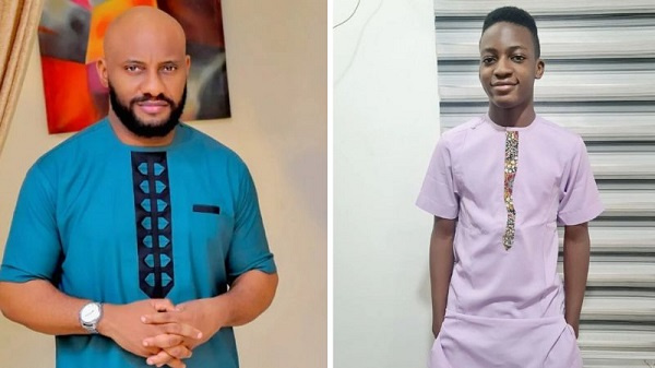 Nollywood actor, Yul Edochie and son