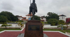 The Ghandi statue