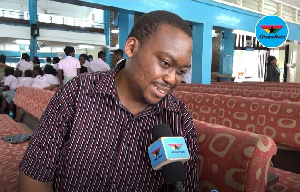 Ebenezer Novi is organist for the Akropong School for the Blind