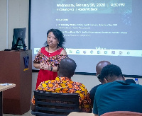 The talk involved a team of CDC representatives from the US and Ghana led by Dr. Chastity Walker