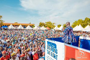 Dr Bawumia speaking in the Upper East Region