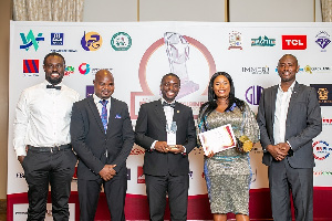 Delegates from Yara Ghana with the award