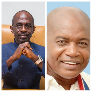 NDC National Chairman Asiedu Nketiah (left) and NPP National Chairman Stephen Ntim (right)