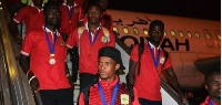 Players of Kotoko arriving from Libya