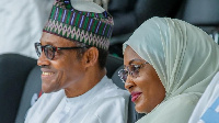 Presido Buhari with Mama Aisha Buhari