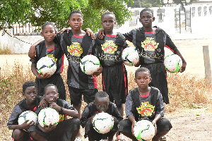 A group of ball boys [Pic. by Dada Oliseh]