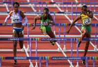 Tobi  Amusan at the 2022 World Athletics Championships in Eugene