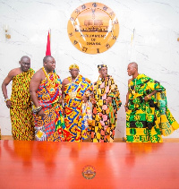 Speaker A.S.K Bagbin (second from right)