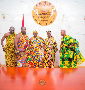 Speaker A.S.K Bagbin (second from right)