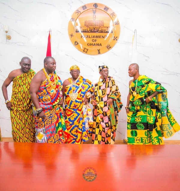 Speaker A.S.K Bagbin (second from right)