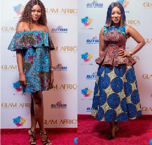 Elegant actresses Yvonne Nelson and Joselyn Dumas