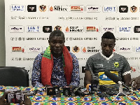 Coach Maxwell Konadu at the post-match conference after the 3-1 win over Legon Cities FC