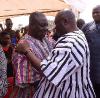 Dr. Bawumia's  sudden appearance at the funeral surprised and impressed mourners