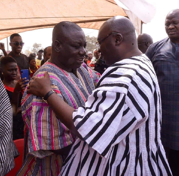 Dr. Bawumia's  sudden appearance at the funeral surprised and impressed mourners