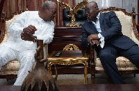 Former President John Mahama and President Akufo-Addo