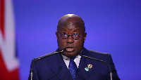 The president of Ghana, Nana  Akufo- Addo