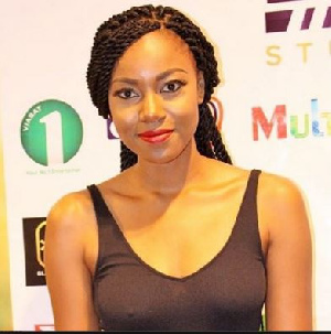 Yvonne Nelson In April Dress