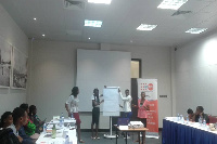 Participants at the UNFPA-UNHCR training sessions on Comprehensive Sexuality Education