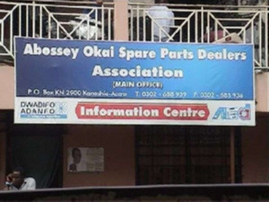 Abossey Okai Spare Parts Signboard