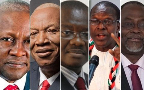 Aspirants in the National Democratic Congress flagbearer race