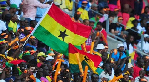 Some Ghanaians at the stadium