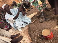 The residents drink the dirty water in the tomato can seen in the picture