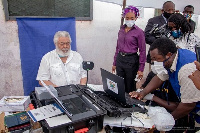 Flt. Lt. Jerry John Rawlings got his card after going through the various processes