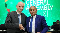 FIFA President, Gianni Infantino and CAF President Ahmad Ahmad