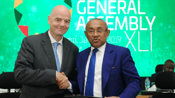 FIFA President, Gianni Infantino and CAF President Ahmad Ahmad