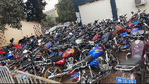 Some seized motorbikes