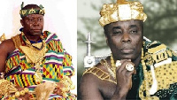 Otumfuo Osei Tutu II and Osagyefo Amoatia Ofori Panin II in an enhanced photo