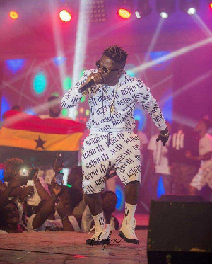 Shatta Wale at the launch of his album