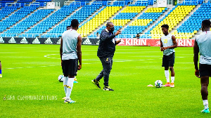 Coach Samuel Paa Kwasi Fabin and his Meteors squad