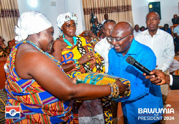 Bawumia also proposed free land registration for chiefs and queen mothers